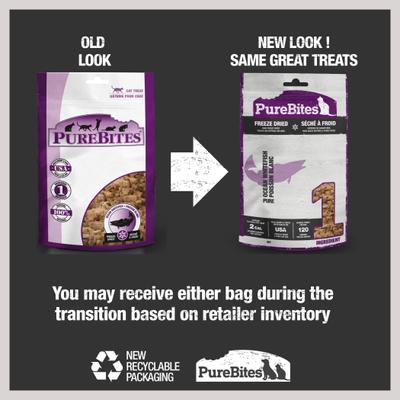 Show full view: PureBites Ocean Whitefish Freeze-Dried Raw Cat Treats, 0.7-oz bag slide 3 of 10
