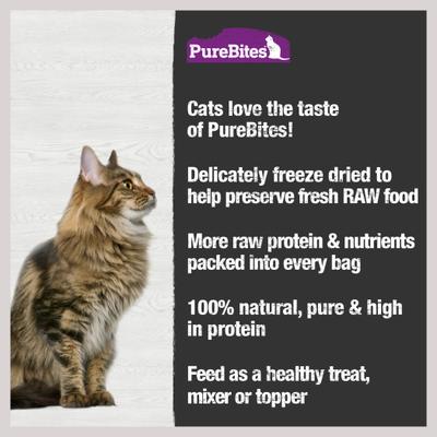 Show full view: PureBites Ocean Whitefish Freeze-Dried Raw Cat Treats, 0.7-oz bag slide 6 of 10