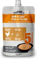 PureBites Plus Squeezables- Skin & Coat Dog Food Toppings, 2.5-oz tube, 15 count