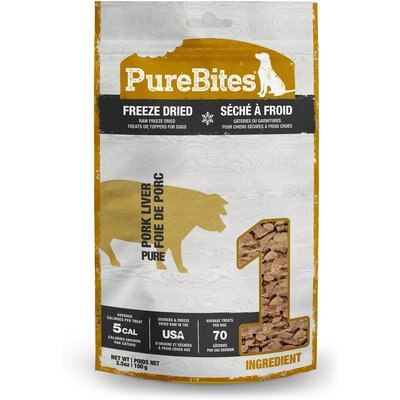 PureBites PureBites Pork Liver Freeze-Dried Dog Treats, 3.5-oz bag