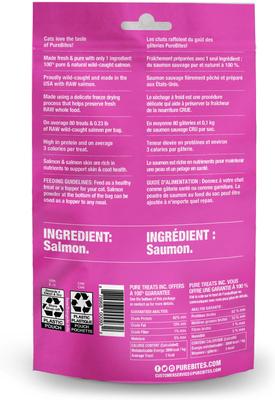 Show full view: PureBites Salmon Freeze-Dried Raw Cat Treats, 0.92-oz bag slide 4 of 10