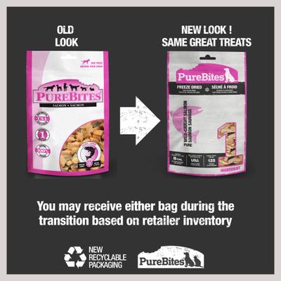 Show full view: PureBites Salmon Freeze-Dried Raw Dog Treats, 1.16-oz bag slide 3 of 10