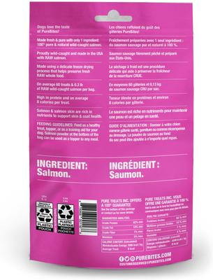 Show full view: PureBites Salmon Freeze-Dried Raw Dog Treats, 1.16-oz bag slide 4 of 10