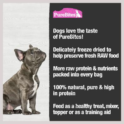 Show full view: PureBites Salmon Freeze-Dried Raw Dog Treats, 1.16-oz bag slide 6 of 10