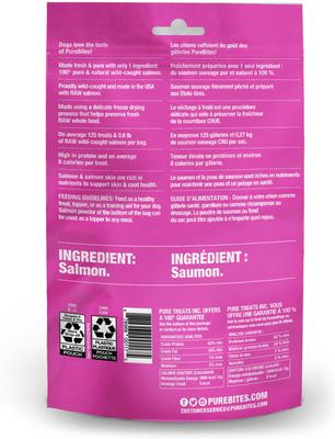 Show full view: PureBites Salmon Freeze-Dried Raw Dog Treats, 2.47-oz bag slide 4 of 10