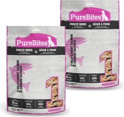PureBites Salmon Freeze-Dried Raw Dog Treats, 19-oz bundle