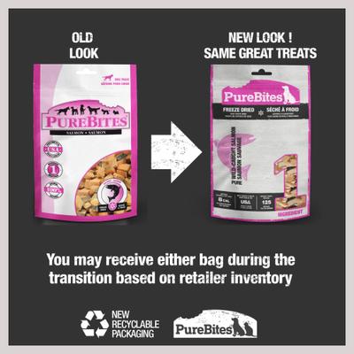 Show full view: PureBites Salmon Freeze-Dried Raw Dog Treats, 19-oz bundle slide 3 of 10