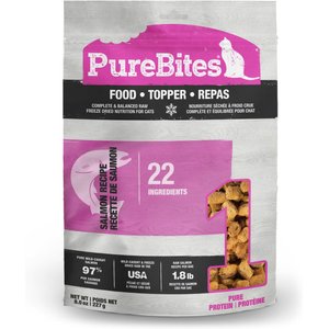 PureBites Salmon Freeze-Dried Topper for Cats, 8-oz bag