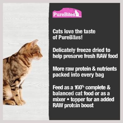 Show full view: PureBites Salmon Freeze-Dried Topper for Cats, 8-oz bag slide 5 of 8