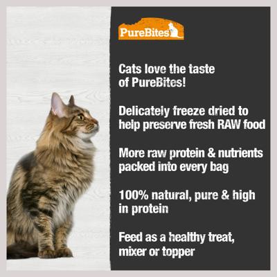 Show full view: PureBites Shrimp + Duck Freeze-Dried Raw Cat Treats slide 8 of 8
