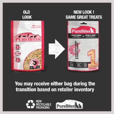 Show full view: PureBites Shrimp Freeze-Dried Raw Cat Treats, 0.8-oz bag slide 3 of 10