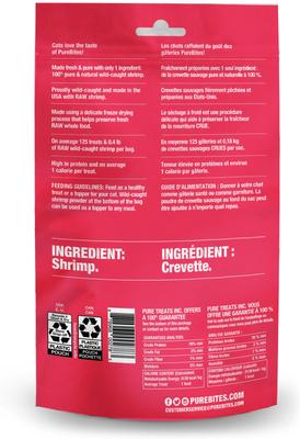 Show full view: PureBites Shrimp Freeze-Dried Raw Cat Treats, 0.8-oz bag slide 4 of 10