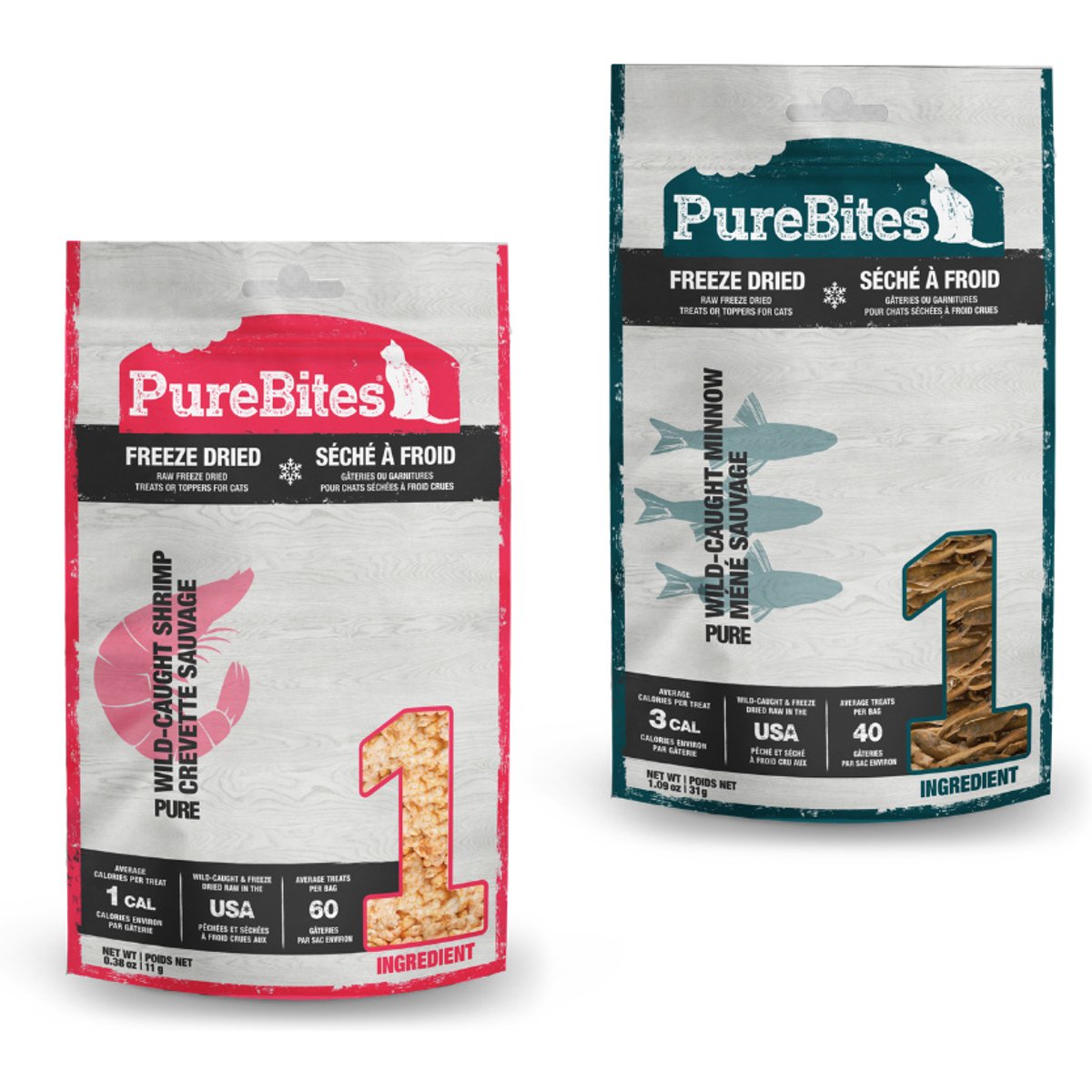 PureBites Shrimp + Minnow Freeze-Dried Cat Treats