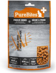 PureBites+ Skin & Coat Cat Treats, 1.09-oz bag