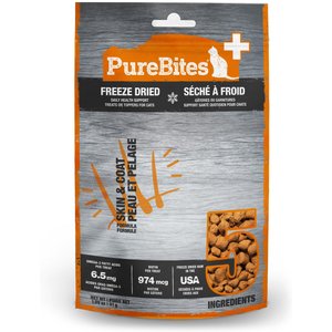 PureBites+ Skin & Coat Cat Treats, 1.09-oz bag