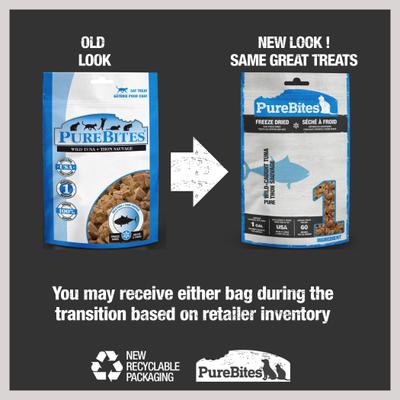 Show full view: PureBites Tuna Freeze-Dried Raw Cat Treats, 0.88-oz bag slide 3 of 10