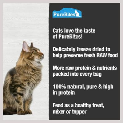 Show full view: PureBites Tuna Freeze-Dried Raw Cat Treats, 0.88-oz bag slide 6 of 10