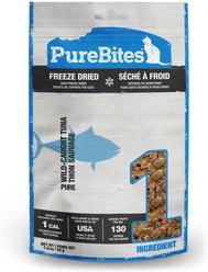 PureBites Tuna Super Value Size Limited-Ingredient-Diet Adult Freeze-Dried Cat Treats, 1.8-oz bag
