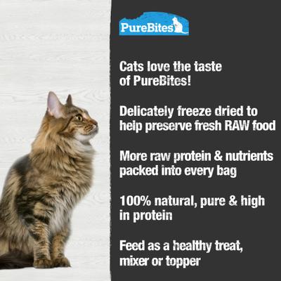 Show full view: PureBites Tuna Super Value Size Limited-Ingredient-Diet Adult Freeze-Dried Cat Treats, 1.8-oz bag slide 5 of 7