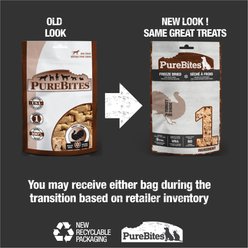 PureBites Turkey Freeze-Dried Raw Dog Treats, 2.47-oz bag slide 2 of 7