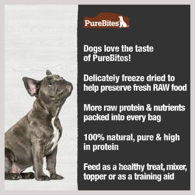 Show full view: PureBites Turkey Freeze-Dried Raw Dog Treats, 2.47-oz bag slide 6 of 10