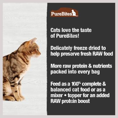 Show full view: PureBites Turkey Freeze-Dried Topper for Cats, 9.2-oz bag slide 5 of 8