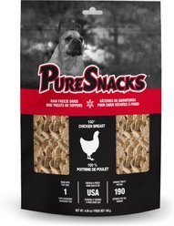 PureSnacks Chicken Breast Freeze-Dried Dog Treats, 4.94-oz bag