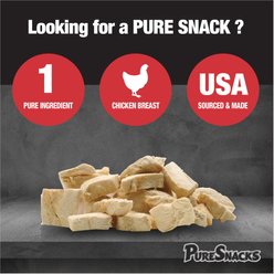 PureSnacks Chicken Breast Freeze-Dried Dog Treats, 4.94-oz bag slide 2 of 5