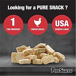 PureSnacks Chicken Breast Freeze-Dried Dog Treats, 9.2-oz bag slide 2 of 5