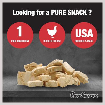 Show full view: PureSnacks Chicken Breast Freeze-Dried Dog Treats, 9.2-oz bag slide 3 of 6