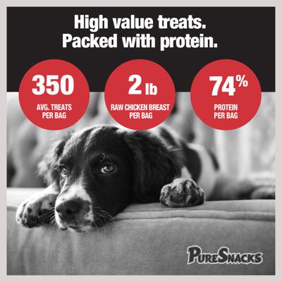 Show full view: PureSnacks Chicken Breast Freeze-Dried Dog Treats, 9.2-oz bag slide 6 of 6