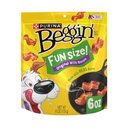 Purina Beggin' Real Meat Fun Size Original with Bacon Flavored Dog Treats, 6-oz bag