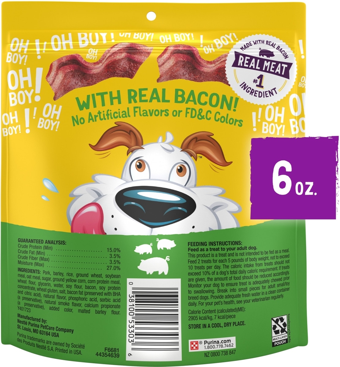 Purina Beggin' Real Meat Fun Size Original with Bacon Flavored Dog