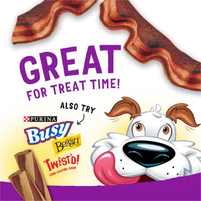Show full view: Purina Beggin' Strips Real Meat Thick Cut Hickory Smoke Flavored Dog Treats, 26-oz pouch, case of 2 slide 6 of 10