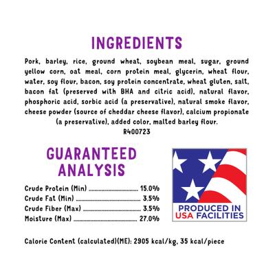 Show full view: Purina Beggin' Strips Real Meat with Bacon & Cheese Flavored Training Dog Treats, 40-oz pouch slide 7 of 10