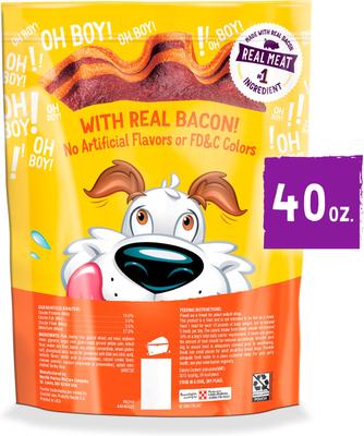Show full view: Purina Beggin' Strips Real Meat with Bacon & Cheese Flavored Training Dog Treats, 40-oz pouch slide 3 of 10