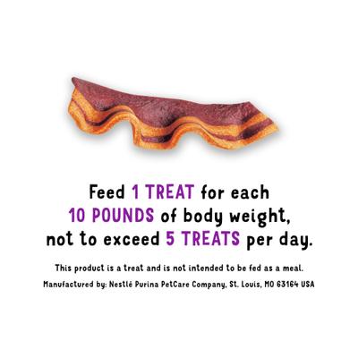 Show full view: Purina Beggin' Strips Real Meat with Bacon & Cheese Flavored Training Dog Treats, 48-oz pouch slide 8 of 10