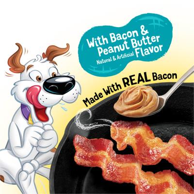 Show full view: Purina Beggin' Strips Real Meat with Bacon & Peanut Butter Flavored Dog Treats, 6-oz pouch slide 5 of 10
