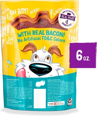 Show full view: Purina Beggin' Strips Real Meat with Bacon & Peanut Butter Flavored Dog Treats, 6-oz pouch slide 3 of 10