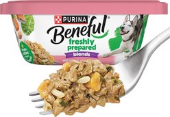 Purina Beneful Freshly Prepared Blend with Salmon, Sweet Potatoes, Brown Rice & Spinach Wet Dog Food 10-oz container, case of 8
