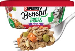Purina Beneful Freshly Prepared Blends with Beef, Carrots, Peas, & Barley Wet Dog Food, 10-oz, case of 8