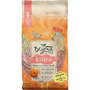Purina Beyond Chicken & Oatmeal Recipe Dry Kitten Food, 5-lb bag