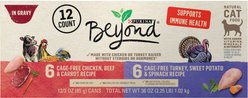 Purina Beyond Chicken & Turkey Variety Pack Wet Cat Food, 3-oz can, case of 12