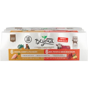 Purina Beyond Grain-Free Chicken & Beef Variety Pack Canned Dog Food, 13-oz, case of 12