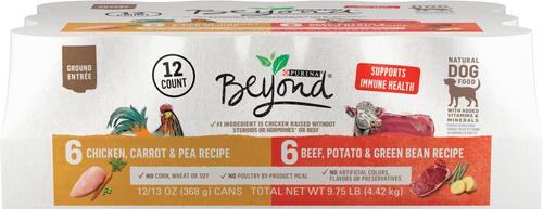 Purina Beyond Grain-Free Chicken & Beef Variety Pack Canned Dog Food