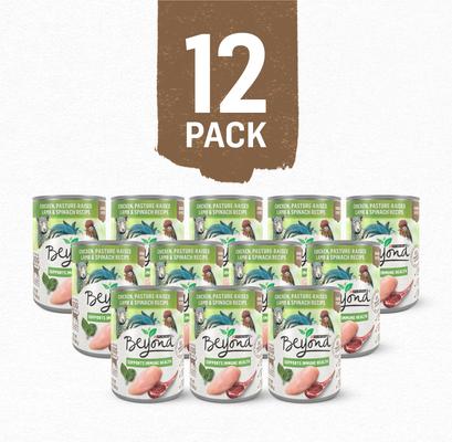 Show full view: Purina Beyond Grain-Free Chicken, Lamb & Spinach Recipe Ground Entree Canned Dog Food, 13-oz, case of 12 slide 3 of 12