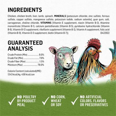 Show full view: Purina Beyond Grain-Free Chicken, Lamb & Spinach Recipe Ground Entree Canned Dog Food, 13-oz, case of 12 slide 5 of 12