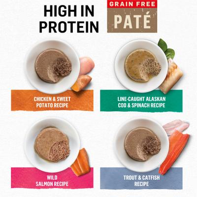 Show full view: Purina Beyond Grain-Free Pate 4 Flavors Variety Pack Canned Cat Food, 3-oz, case of 24 slide 3 of 12