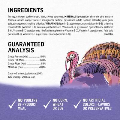 Show full view: Purina Beyond Grain-Free Turkey & Sweet Potato Recipe Ground Entree Canned Dog Food, 13-oz, case of 12 slide 5 of 12