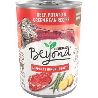 Purina Beyond Natural Grain-Free Beef Potato & Green Bean Recipe Ground Entree Wet Dog Food, 13-oz can, case of 12 slide 1 of 8